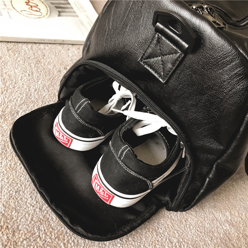 Travel Bag Waterproof PU Shoulder Bag Large Capacity Sports Bag