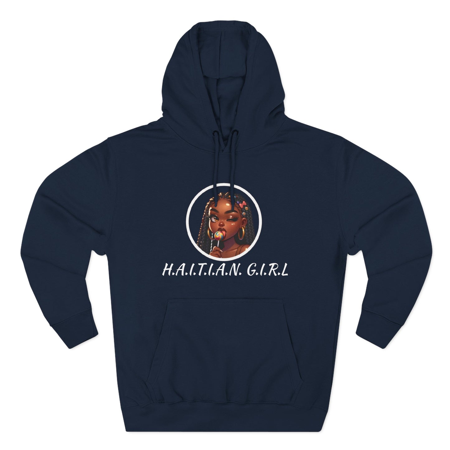 Haitian Girl Fleece Hoodie - Stylish and Comfortable for Everyday Wear