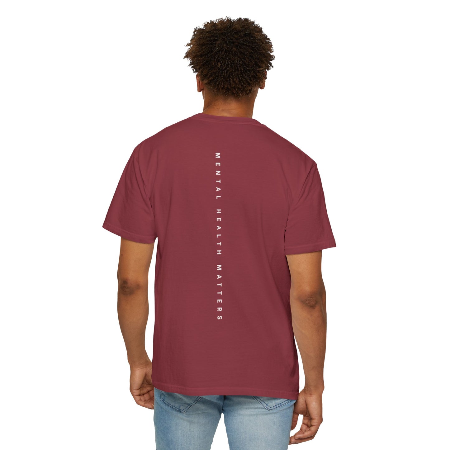Unisex Garment-Dyed T-shirt: 'Mental Health Matters' Inspirational Tee