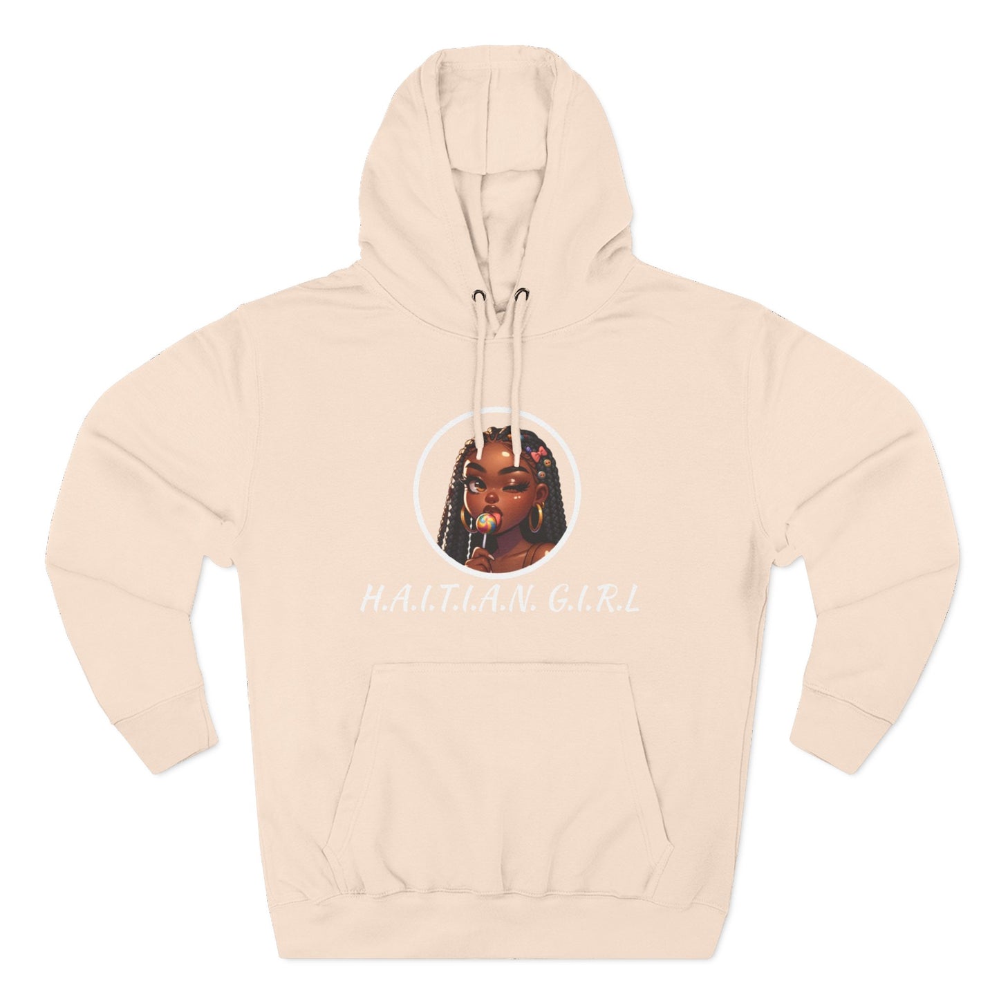 Haitian Girl Fleece Hoodie - Stylish and Comfortable for Everyday Wear
