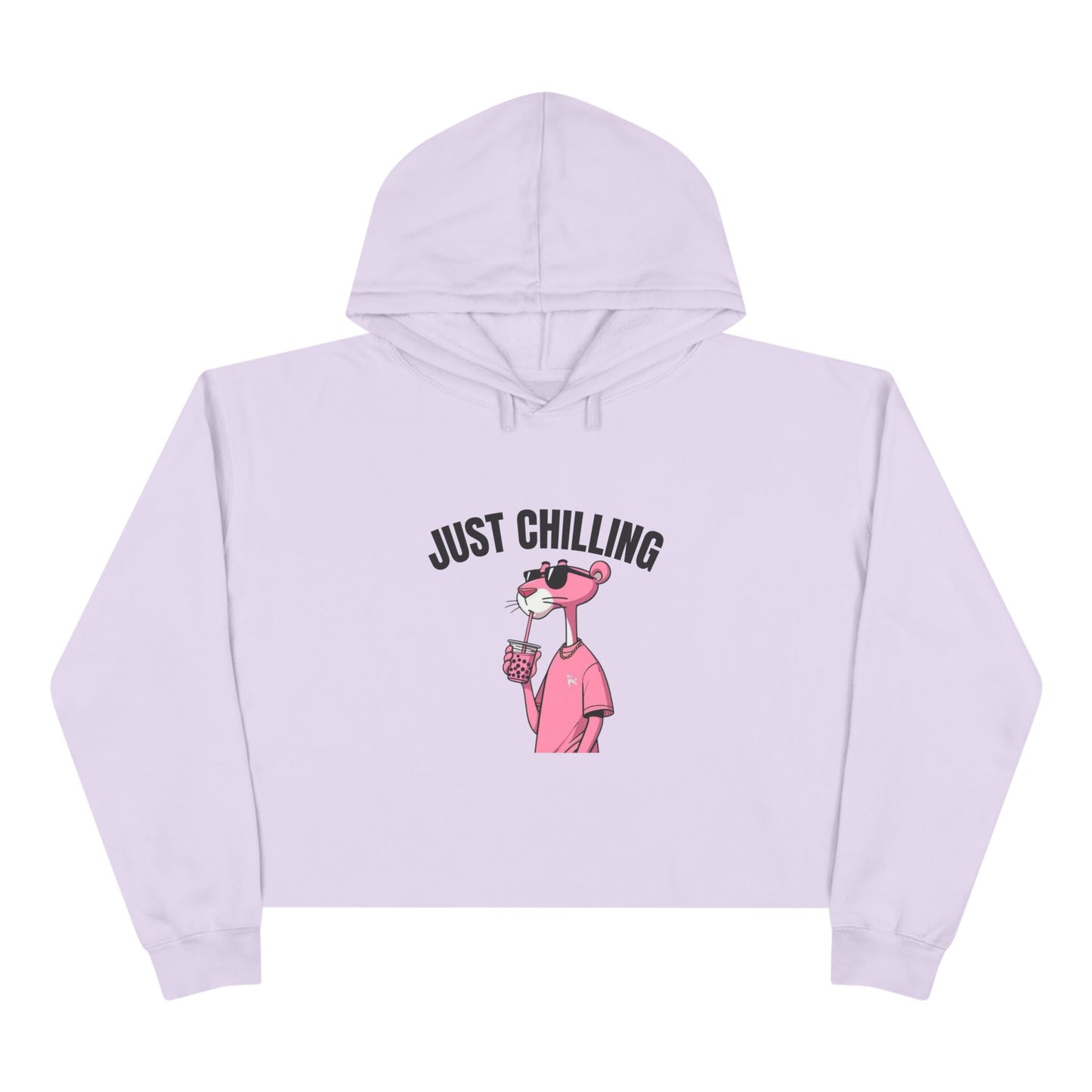 Just Chilling Crop Hoodie - Casual Comfort for Laid-Back Days