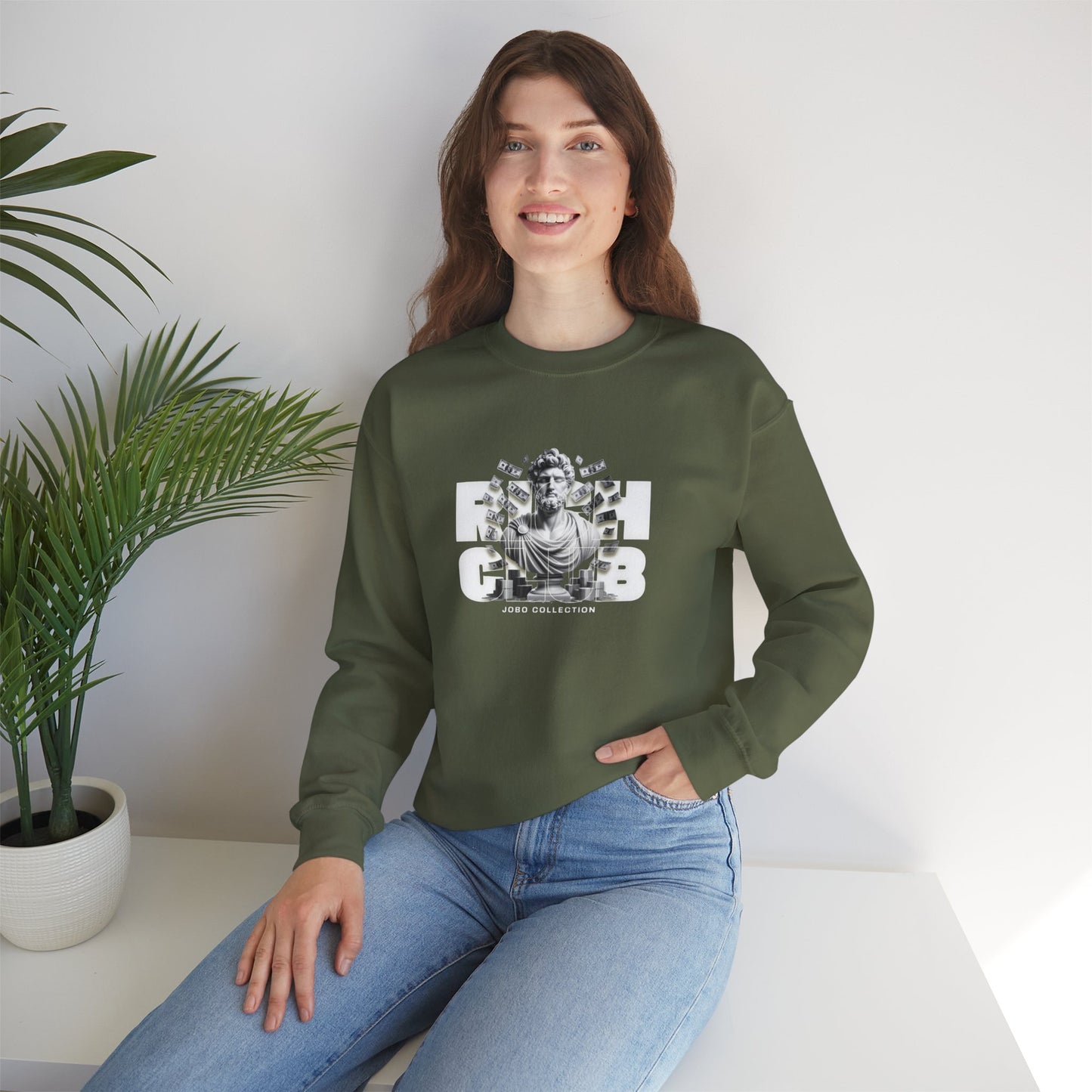 Comfortable Unisex Heavy Blend™ Crewneck Sweatshirt - Retro Graphic Collection.