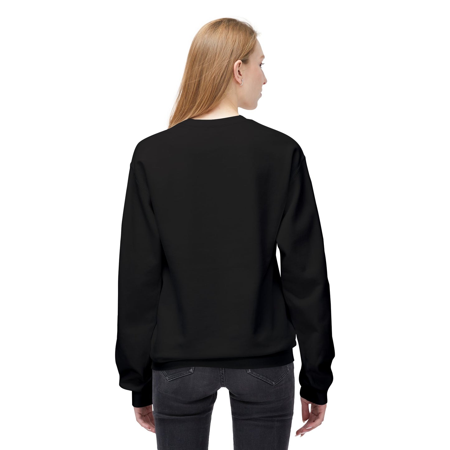 Peace Floral Crewneck Sweatshirt, Cozy Fleece Sweater, Unisex Gift, Eco-Friendly Apparel, Relaxed Style