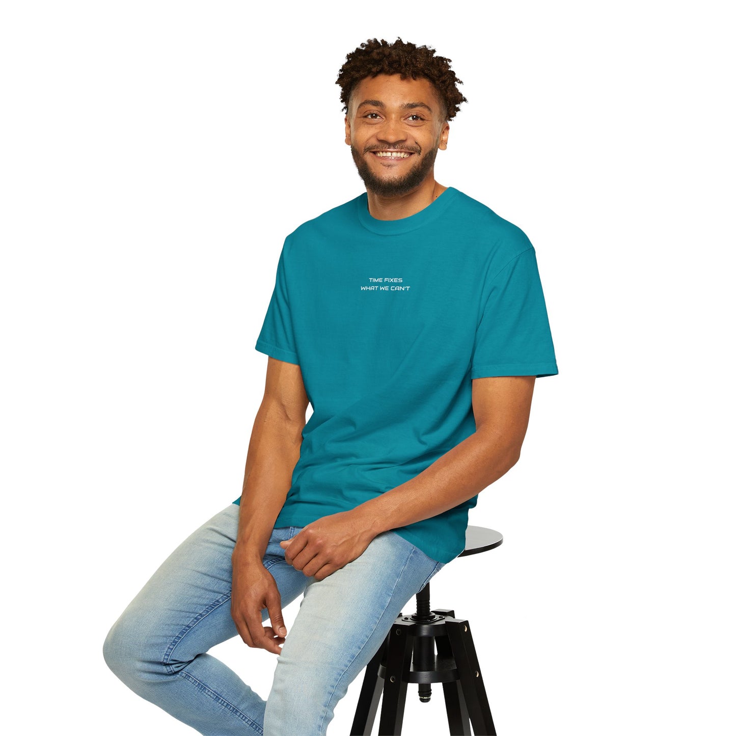 Unisex Garment-Dyed T-shirt (Time fixes what we can't ) for everyday Comfort.