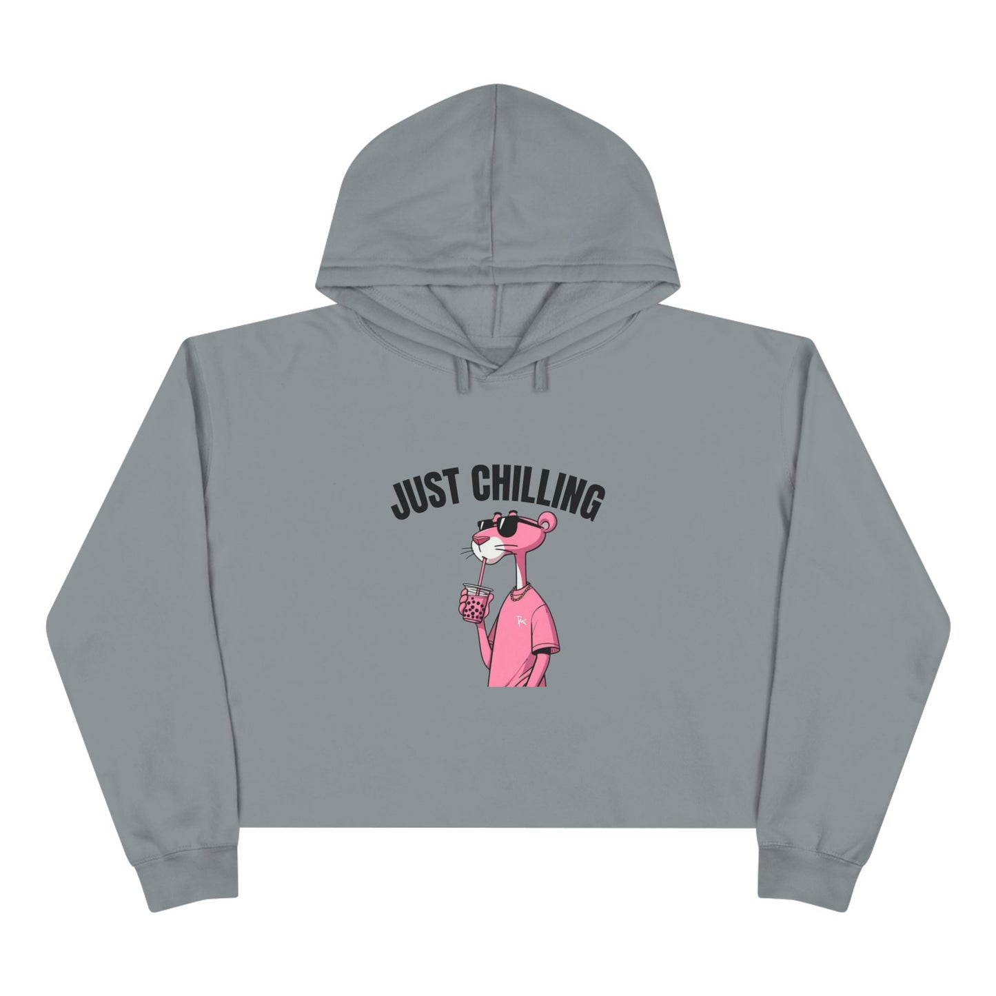 Just Chilling Crop Hoodie - Casual Comfort for Laid-Back Days