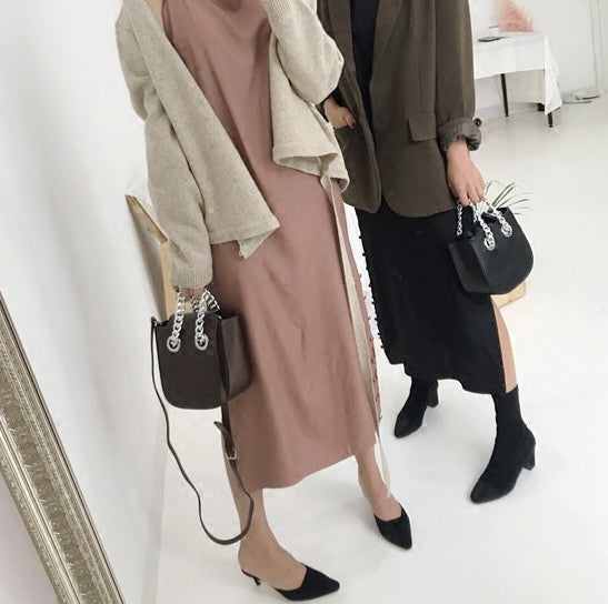 Women PU Leather Small Shoulder Bag Purse Solid Color Mini Crossbody