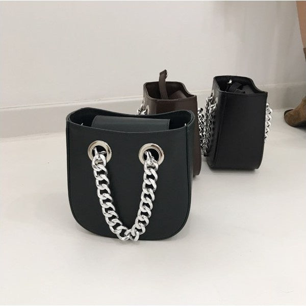 Women PU Leather Small Shoulder Bag Purse Solid Color Mini Crossbody