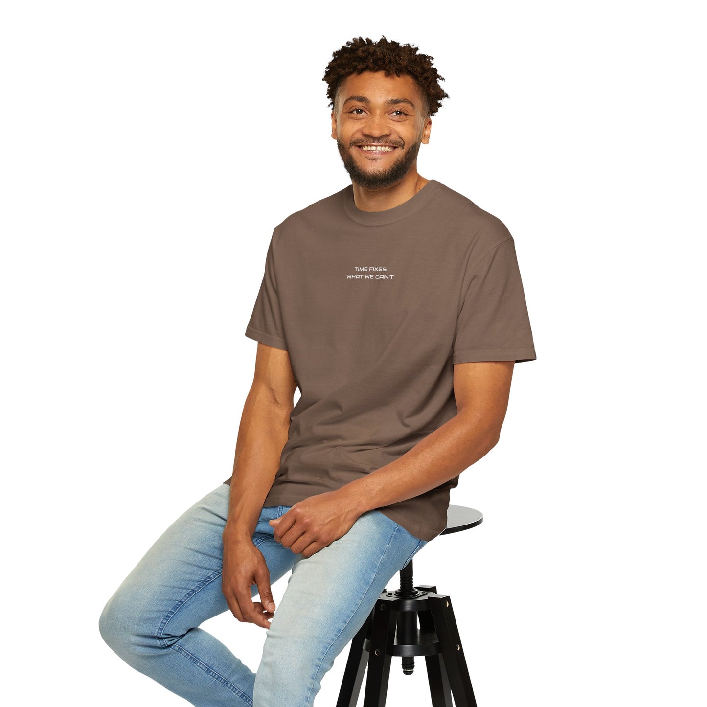 Unisex Garment-Dyed T-shirt (Time fixes what we can't ) for everyday Comfort.
