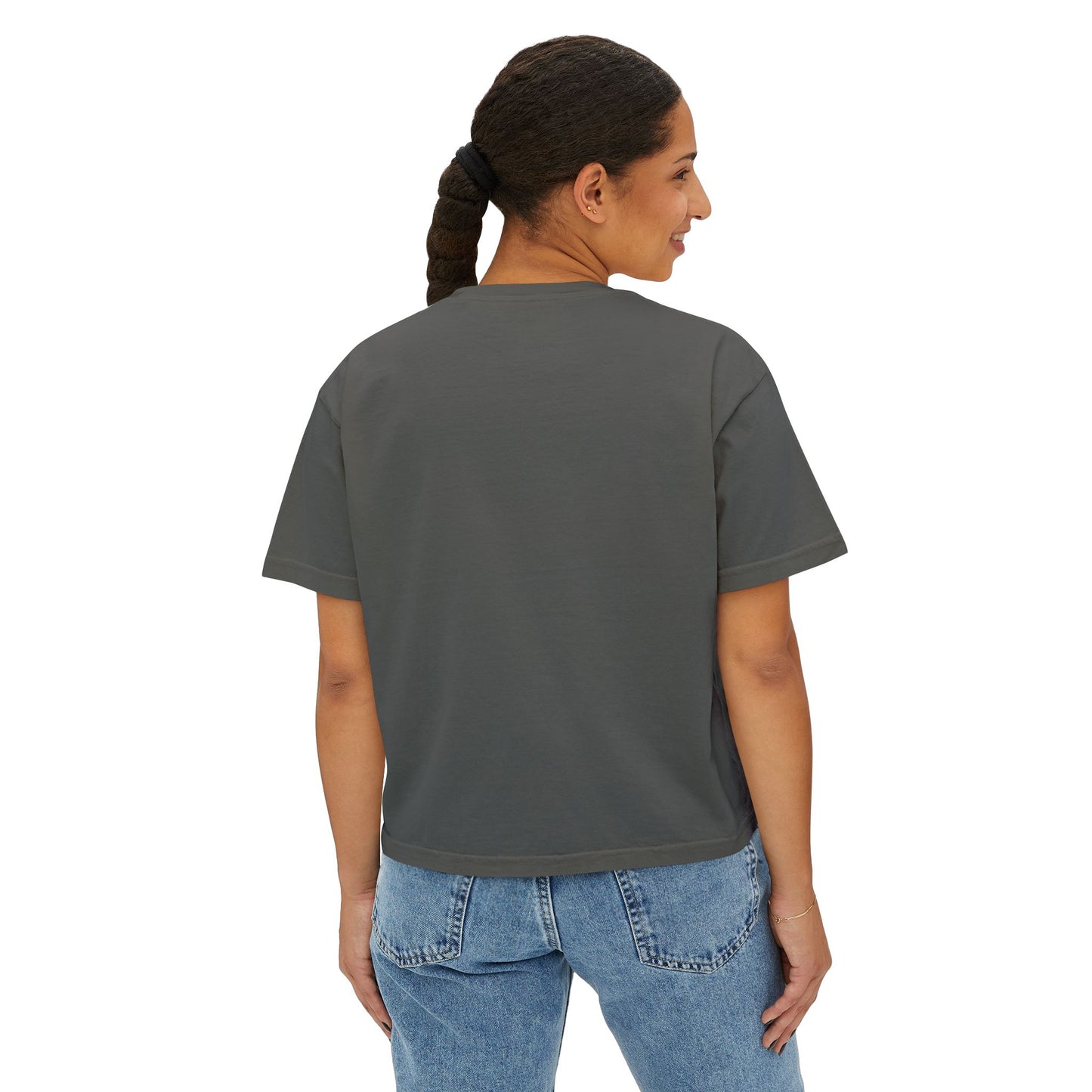 Women's Boxy Tee - "Busy Being Me" - Relaxed Graphic Tee for Everyday Comfort