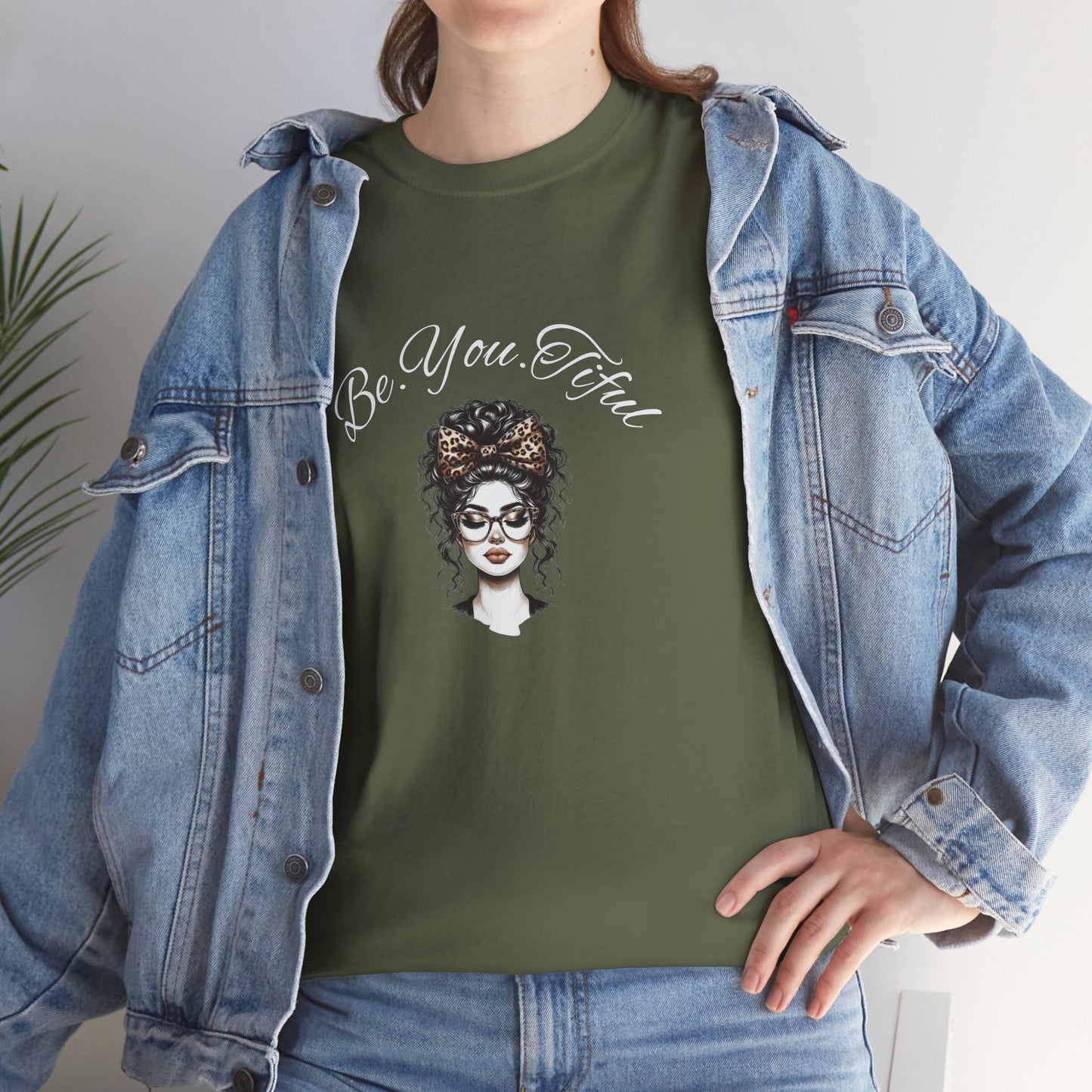Be You Tiful Unisex Heavy Cotton Tee - Inspirational Graphic Tee for Self-Expression
