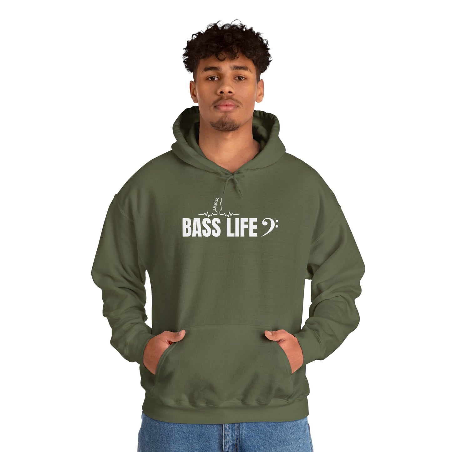 Custom bassist Hoodie - Bass Life Unisex Heavy Blend™ Sweatshirt