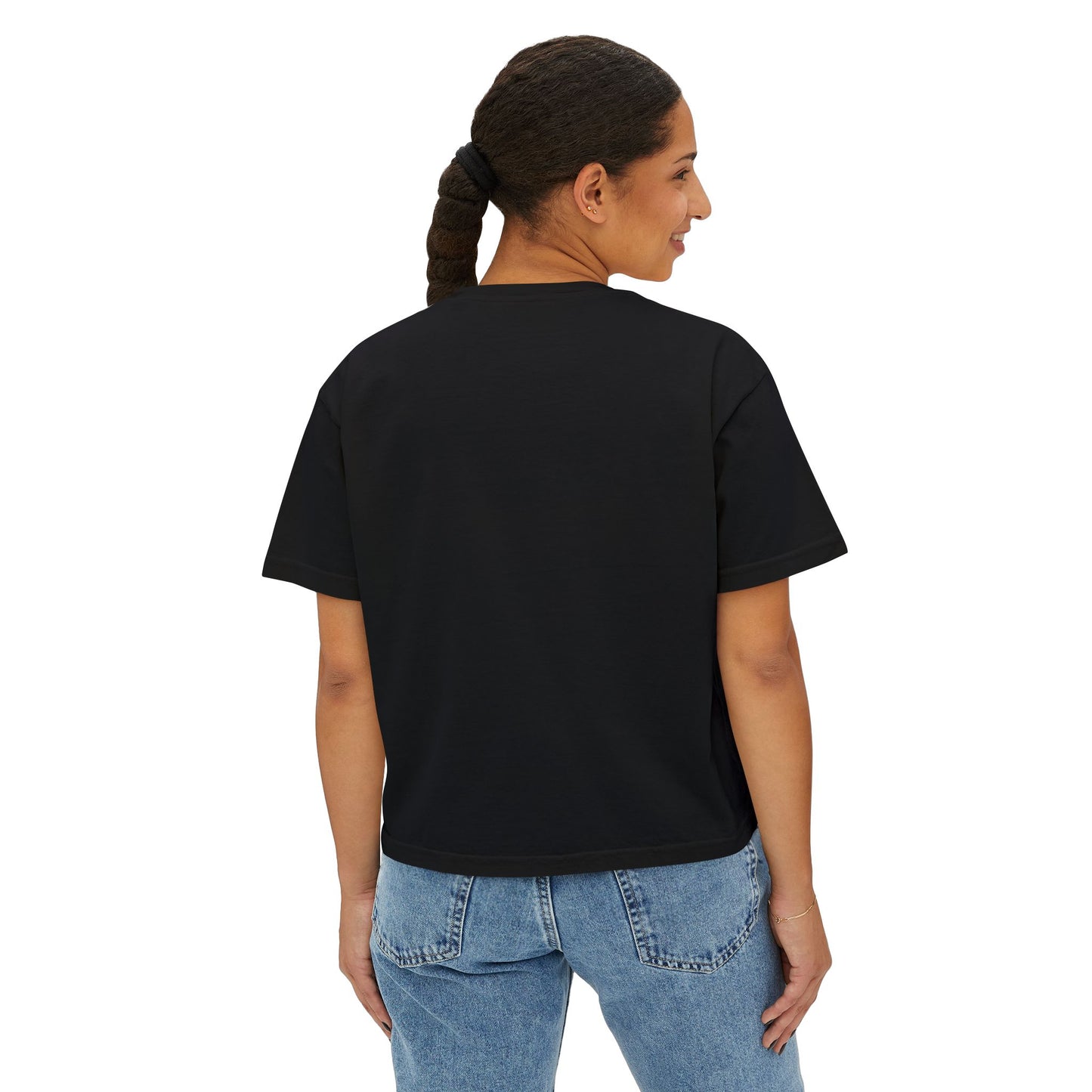Women's Boxy Tee - "Busy Being Me" - Relaxed Graphic Tee for Everyday Comfort