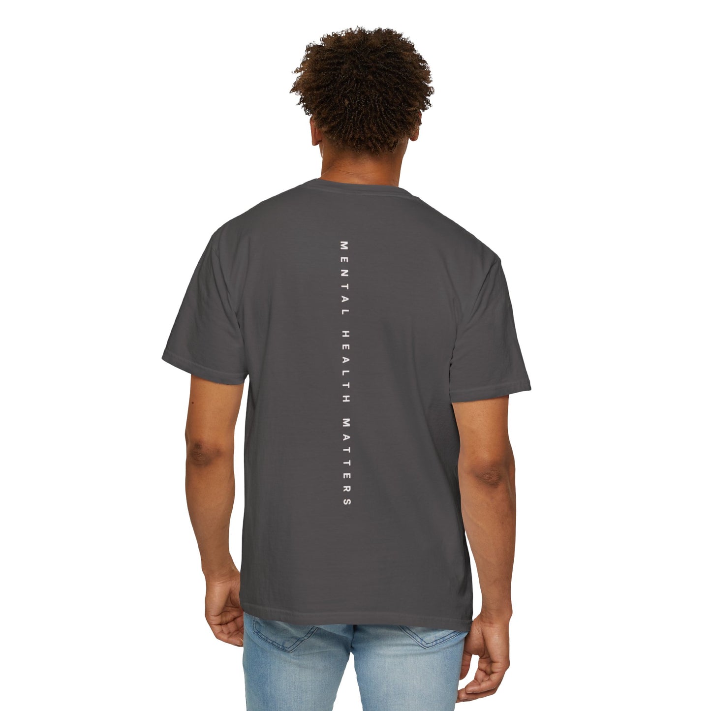 Unisex Garment-Dyed T-shirt: 'Mental Health Matters' Inspirational Tee