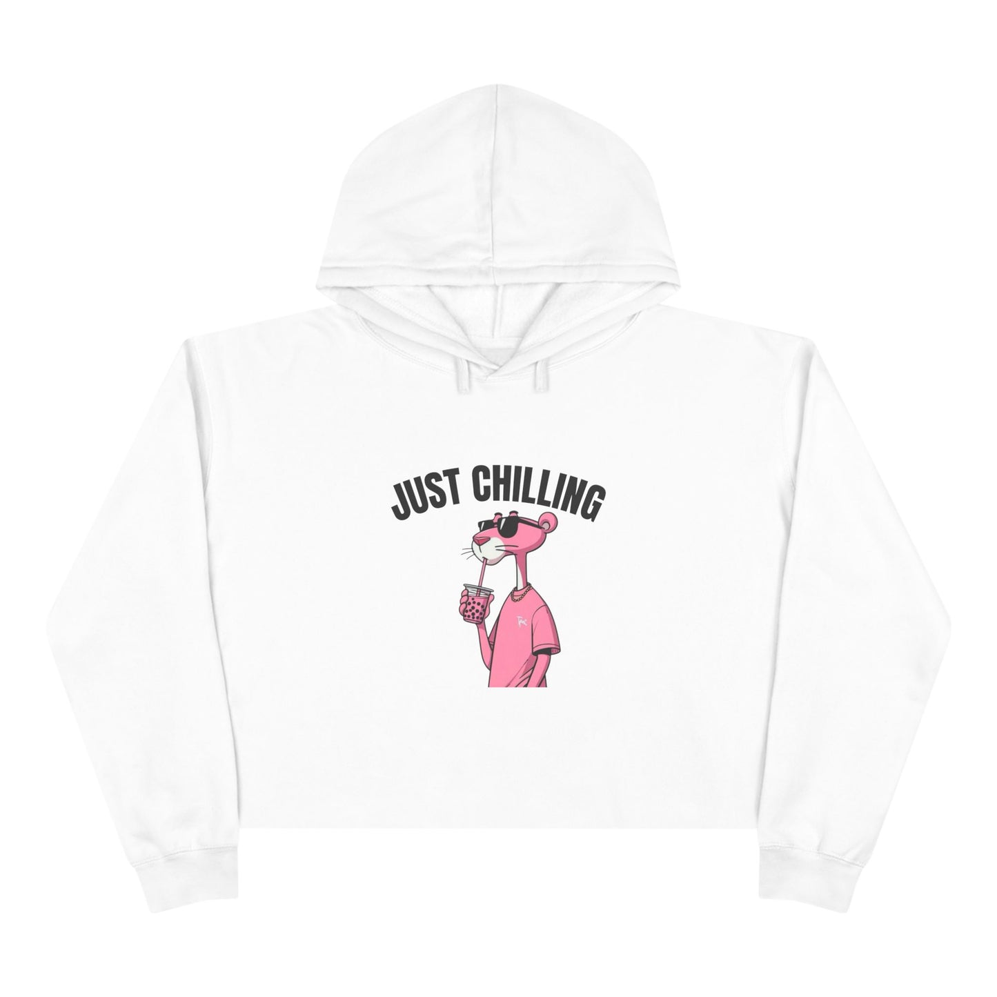Just Chilling Crop Hoodie - Casual Comfort for Laid-Back Days
