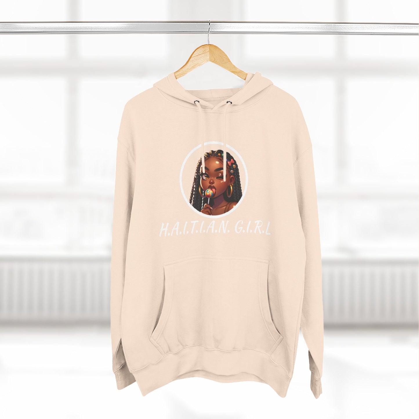 Haitian Girl Fleece Hoodie - Stylish and Comfortable for Everyday Wear