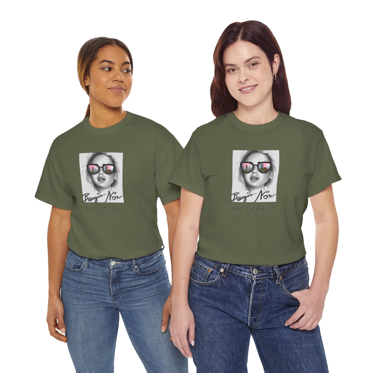 Bojan Now Unisex Heavy Cotton Tee - No Excuse Graphic Tee