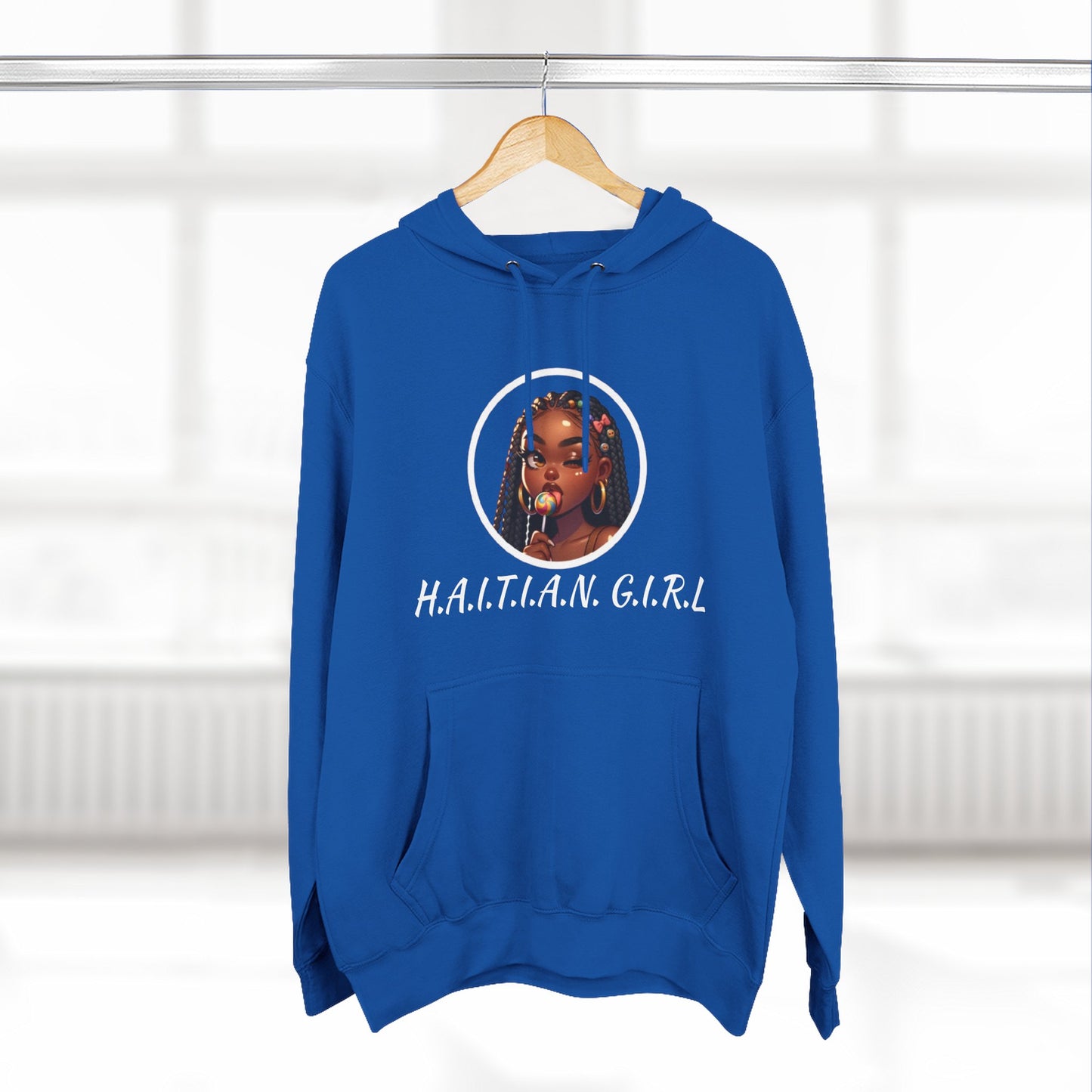 Haitian Girl Fleece Hoodie - Stylish and Comfortable for Everyday Wear
