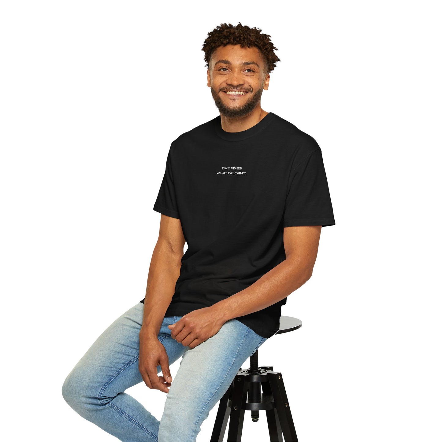 Unisex Garment-Dyed T-shirt (Time fixes what we can't ) for everyday Comfort.