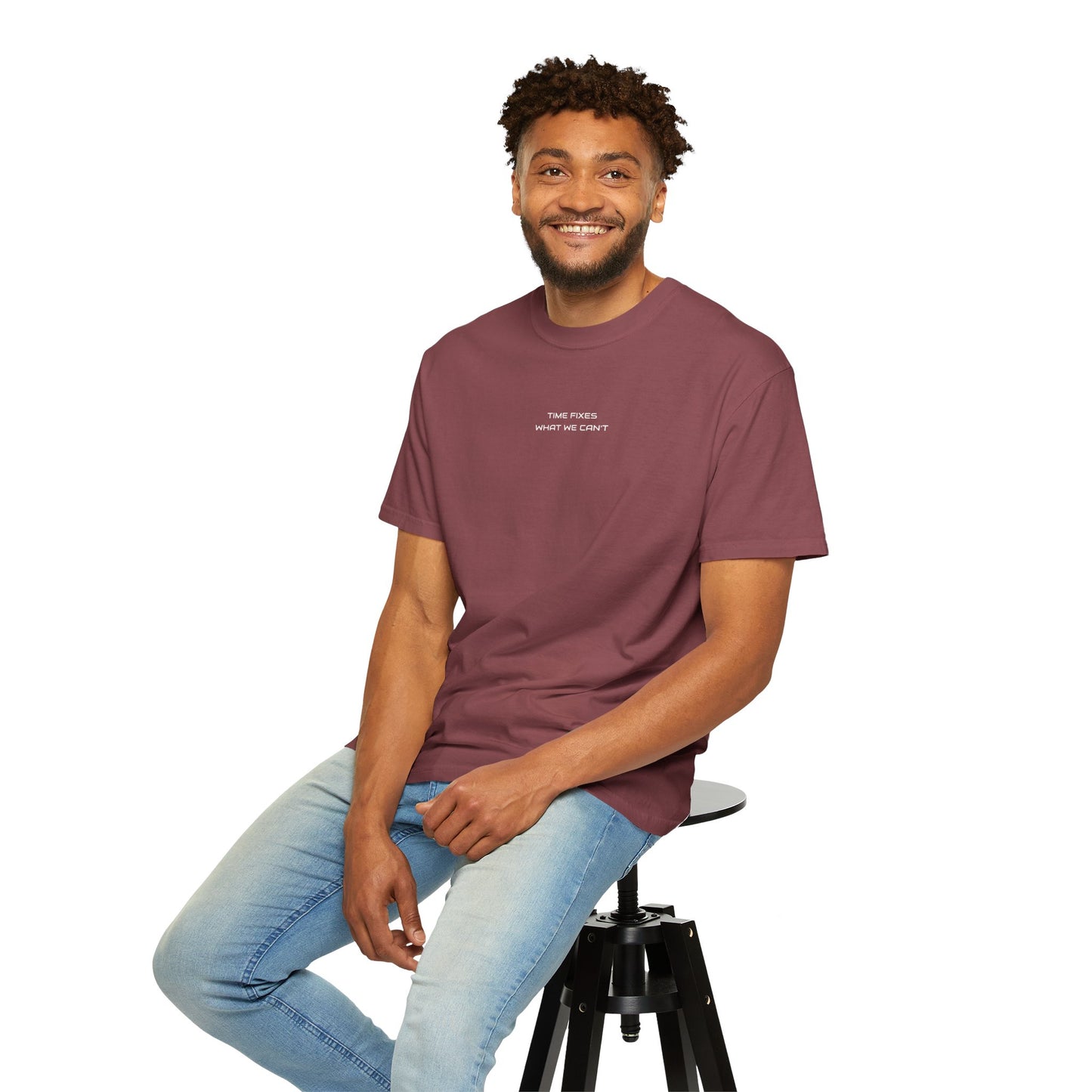 Unisex Garment-Dyed T-shirt (Time fixes what we can't ) for everyday Comfort.