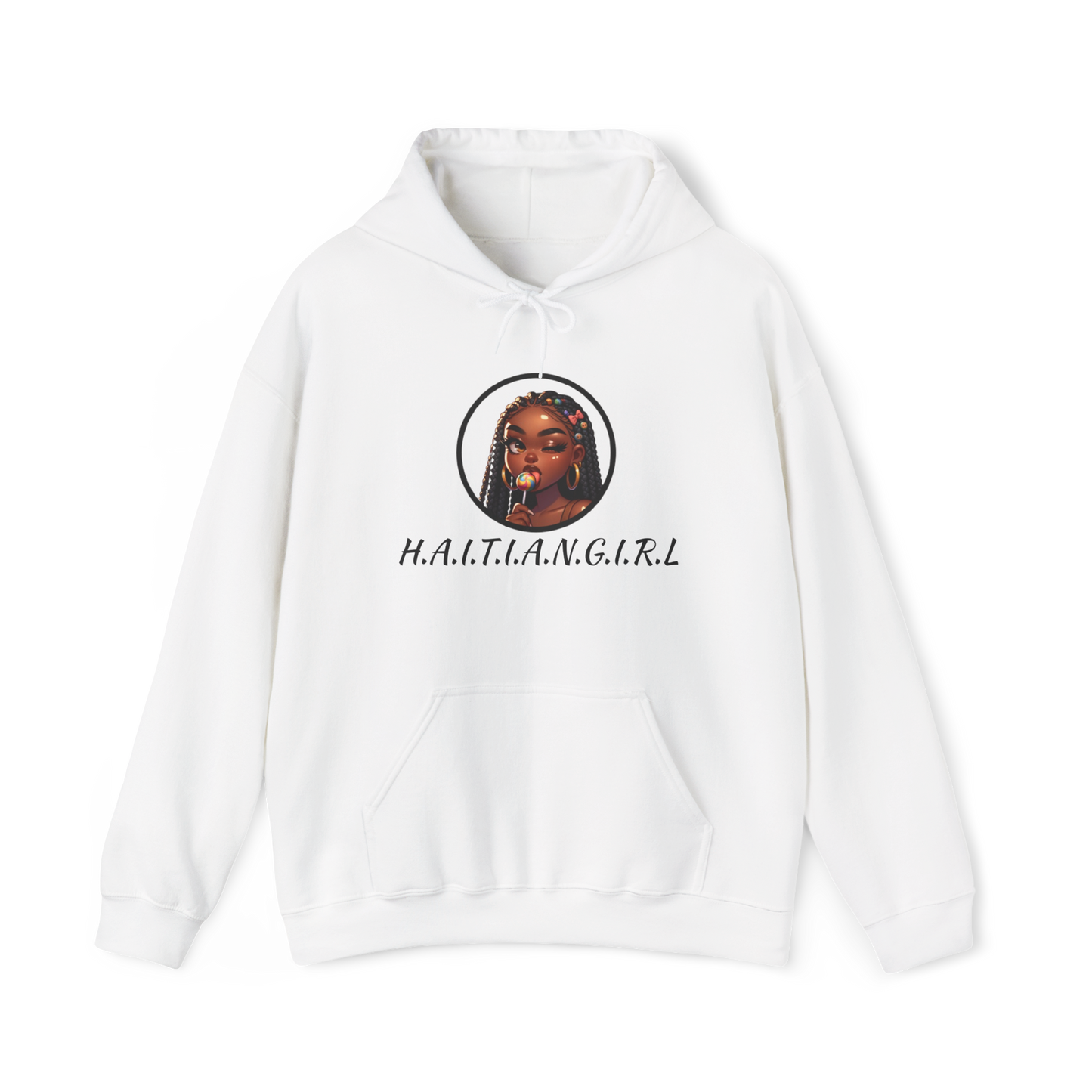 Haitian Girl Fleece Hoodie - Stylish and Comfortable for Everyday Wear