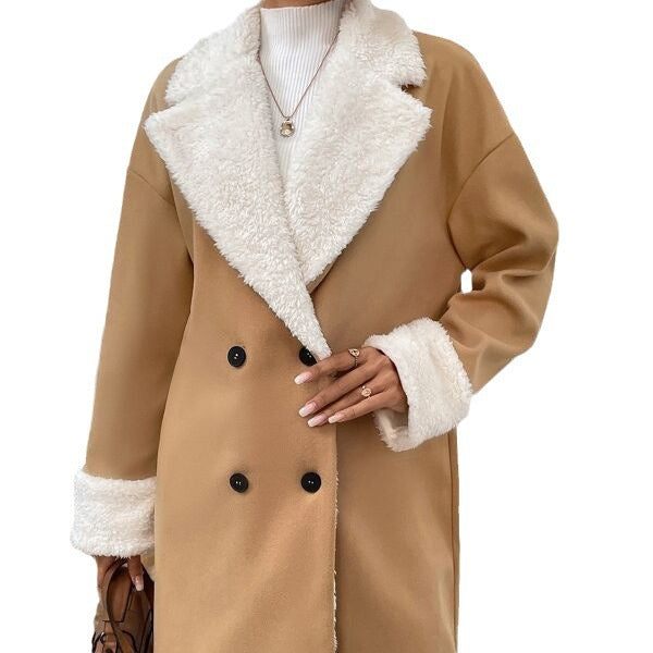 Leisure Commute Woolen Coat For Women.