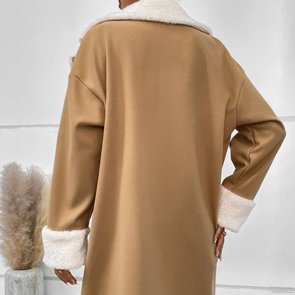 Leisure Commute Woolen Coat For Women.