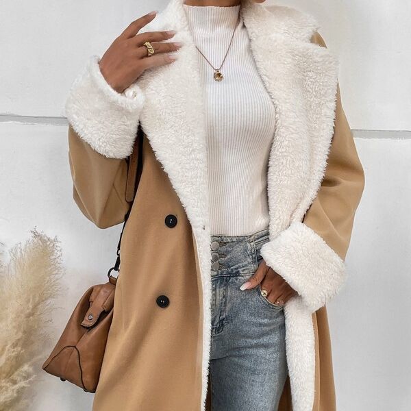 Leisure Commute Woolen Coat For Women.