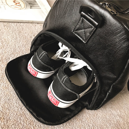 Travel Bag Waterproof PU Shoulder Bag Large Capacity Sports Bag