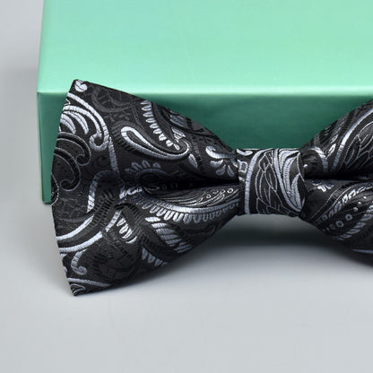 Men's Bridegroom Wedding Festive Professional Business Suit Bow Tie Double-layer Flat Bow Tie