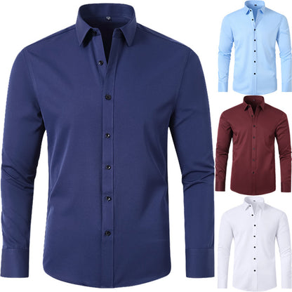 Full Elastic Force Shirt Men