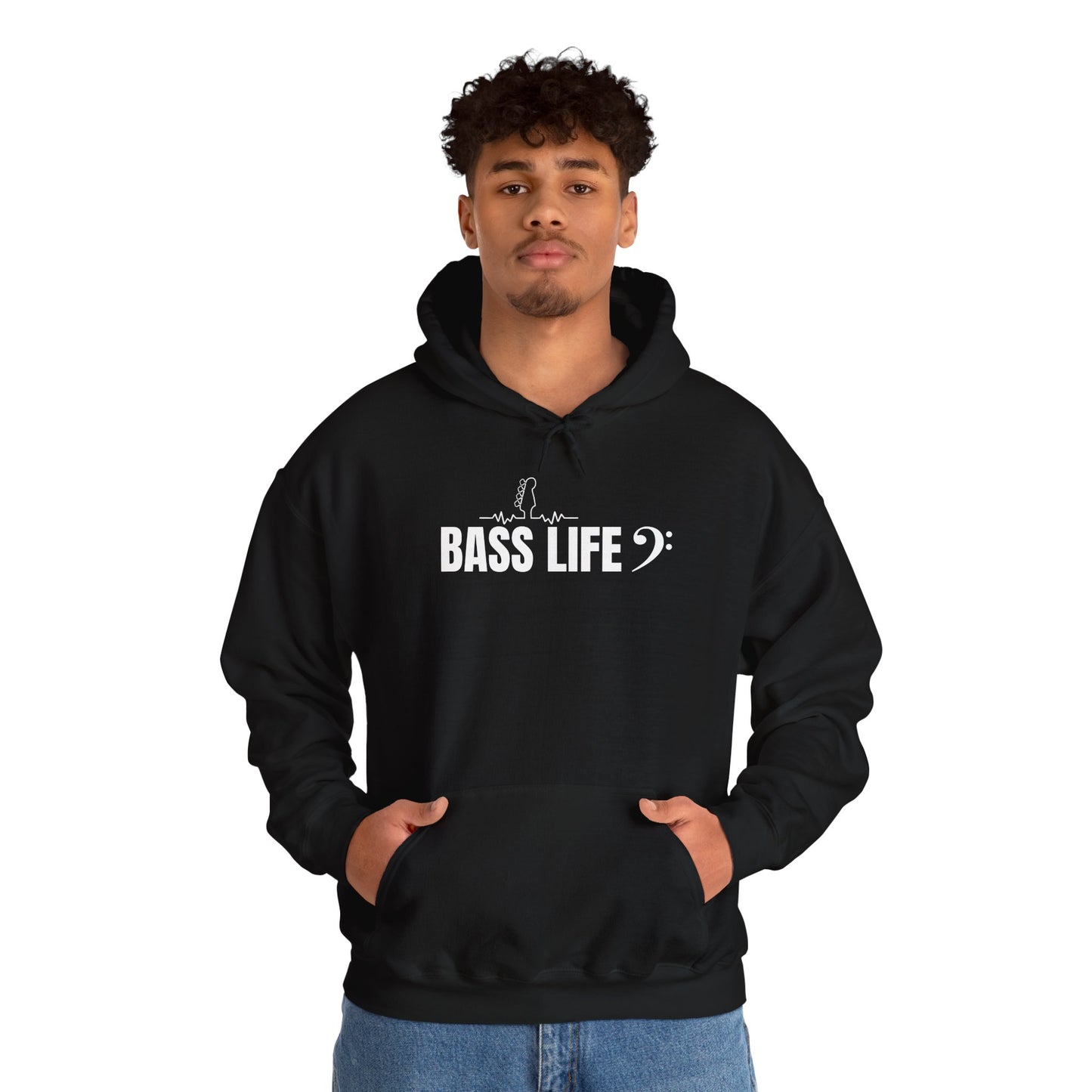 Custom bassist Hoodie - Bass Life Unisex Heavy Blend™ Sweatshirt