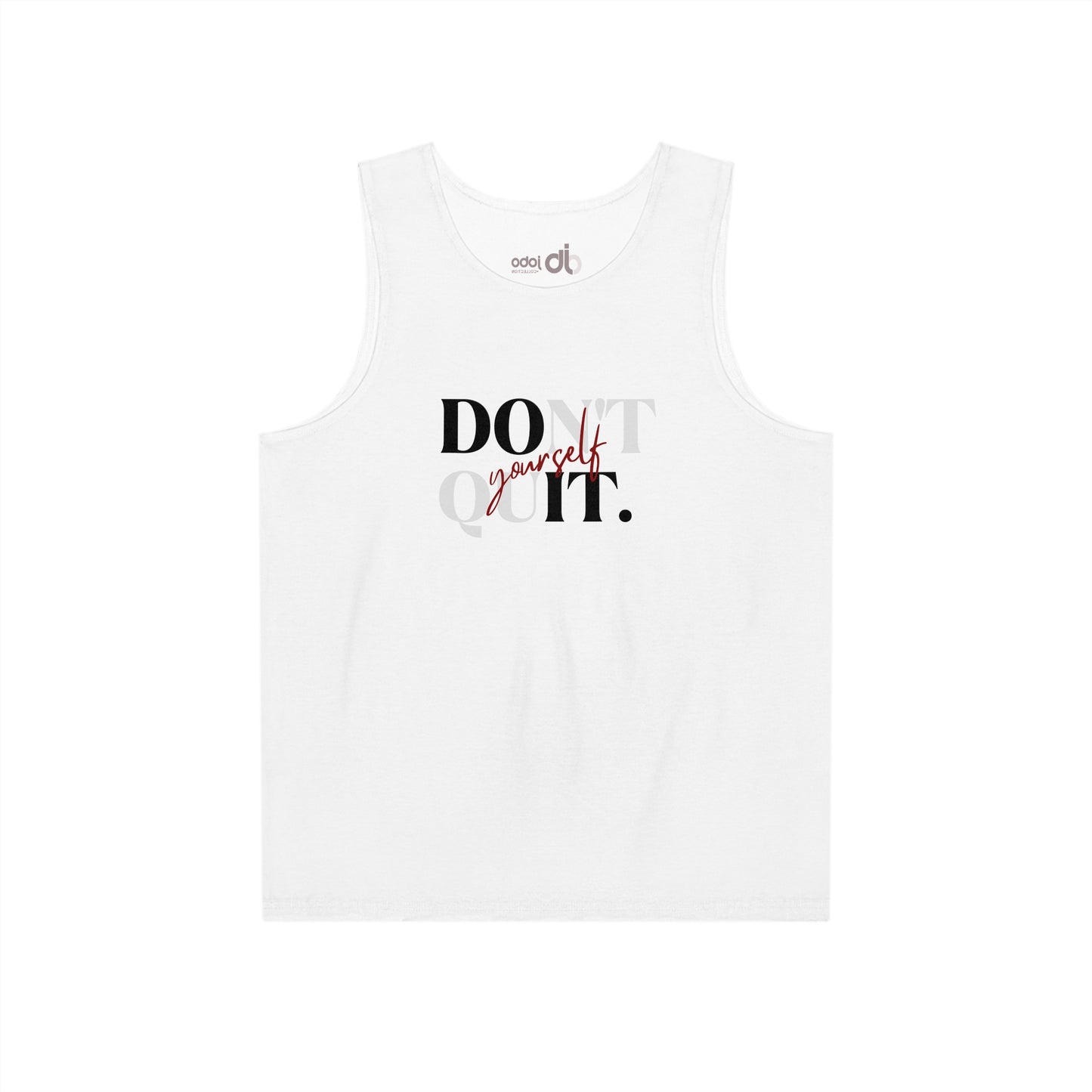 Motivational Men's Tank Top - 'Don't Quit' Active Wear.