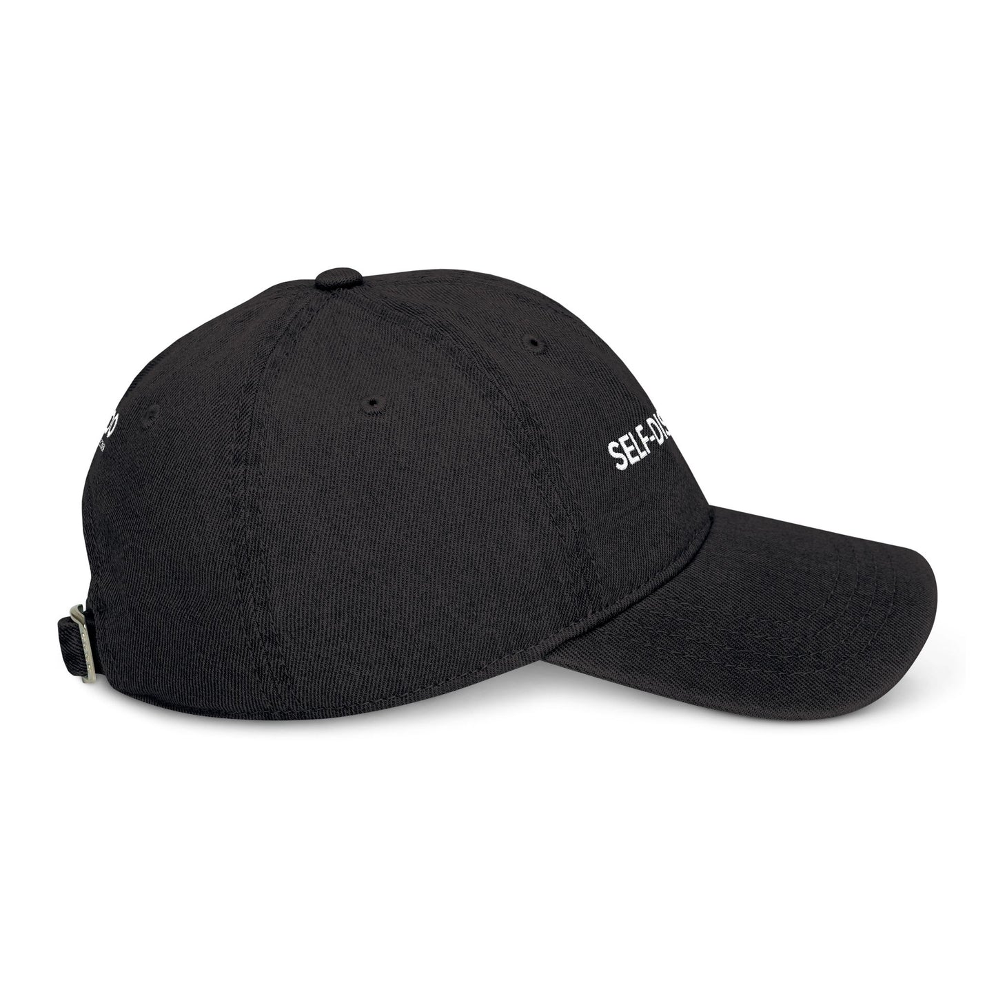 Self-Discovery Denim Hat – Embroidered Cap for Trendy Fashion Lovers.