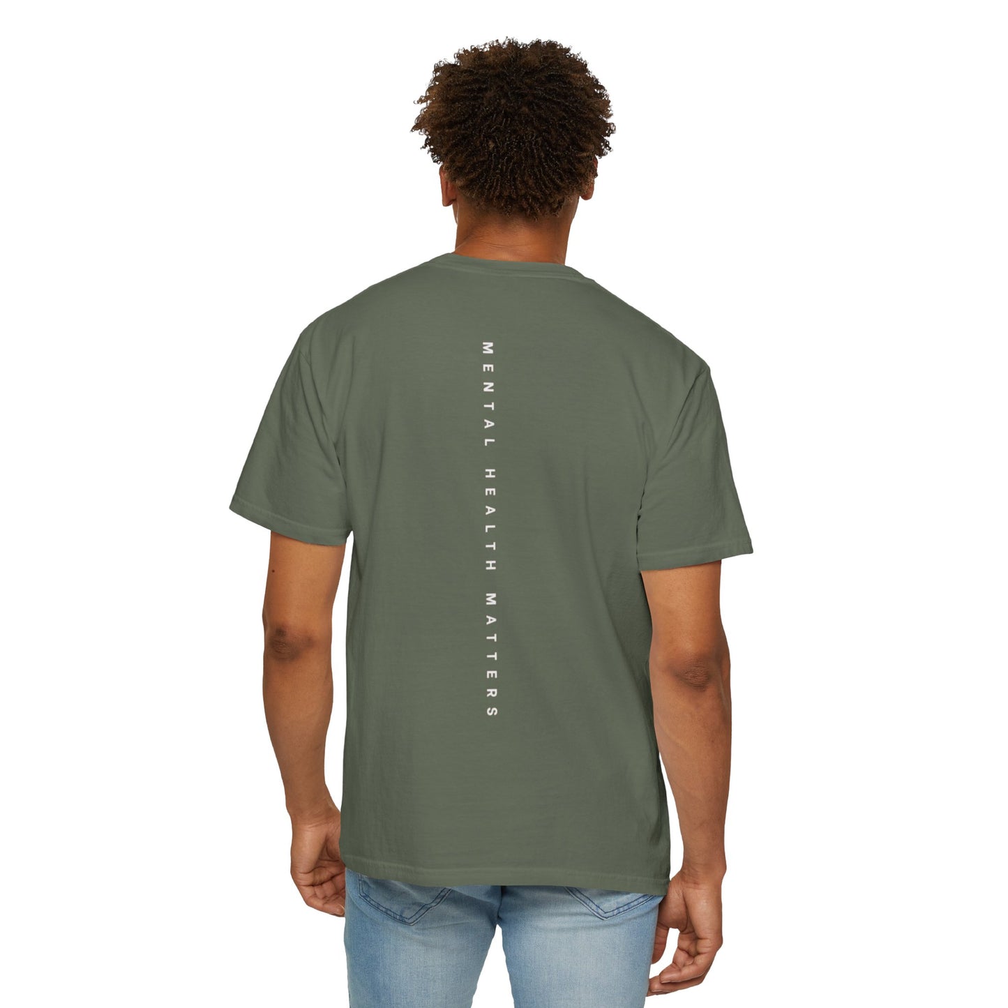 Unisex Garment-Dyed T-shirt: 'Mental Health Matters' Inspirational Tee