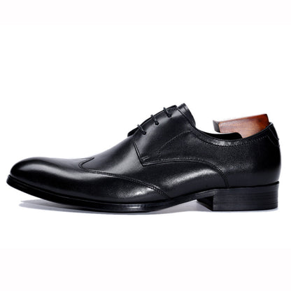 Business Pointed Toe Men's Small Leather Shoes