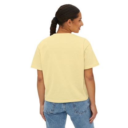 Women's Boxy Tee - "Busy Being Me" - Relaxed Graphic Tee for Everyday Comfort