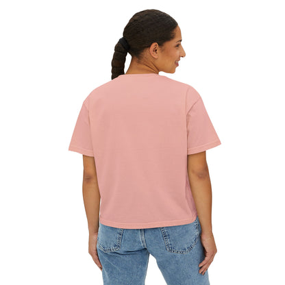 Women's Boxy Tee - "Busy Being Me" - Relaxed Graphic Tee for Everyday Comfort