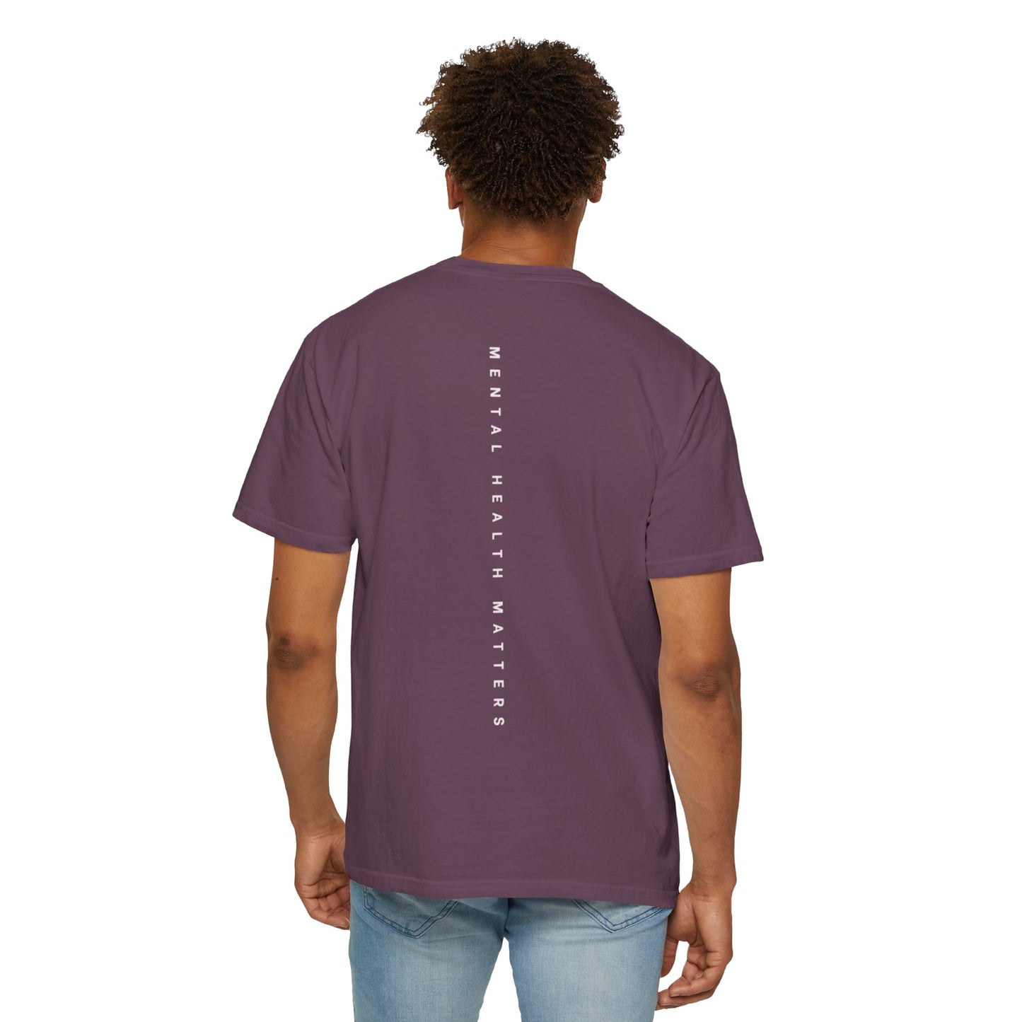Unisex Garment-Dyed T-shirt: 'Mental Health Matters' Inspirational Tee