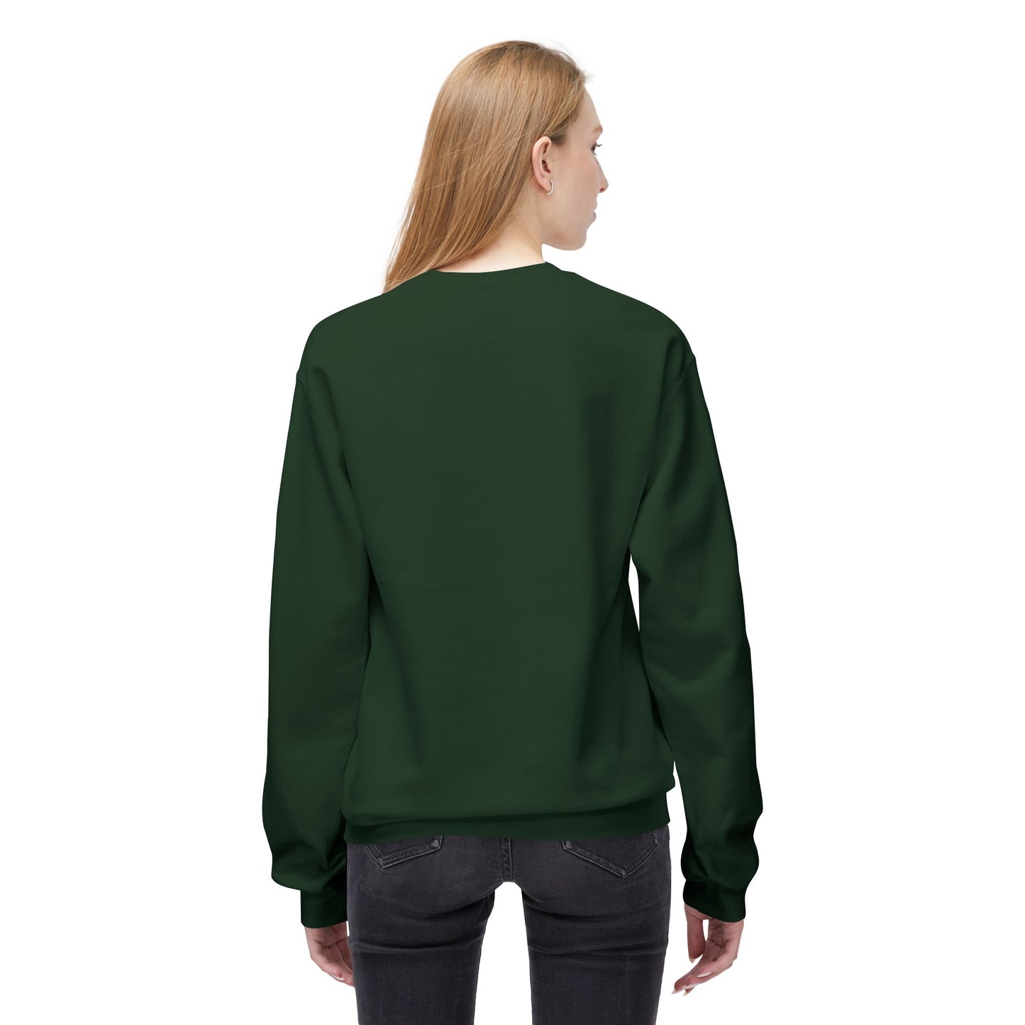 Peace Floral Crewneck Sweatshirt, Cozy Fleece Sweater, Unisex Gift, Eco-Friendly Apparel, Relaxed Style