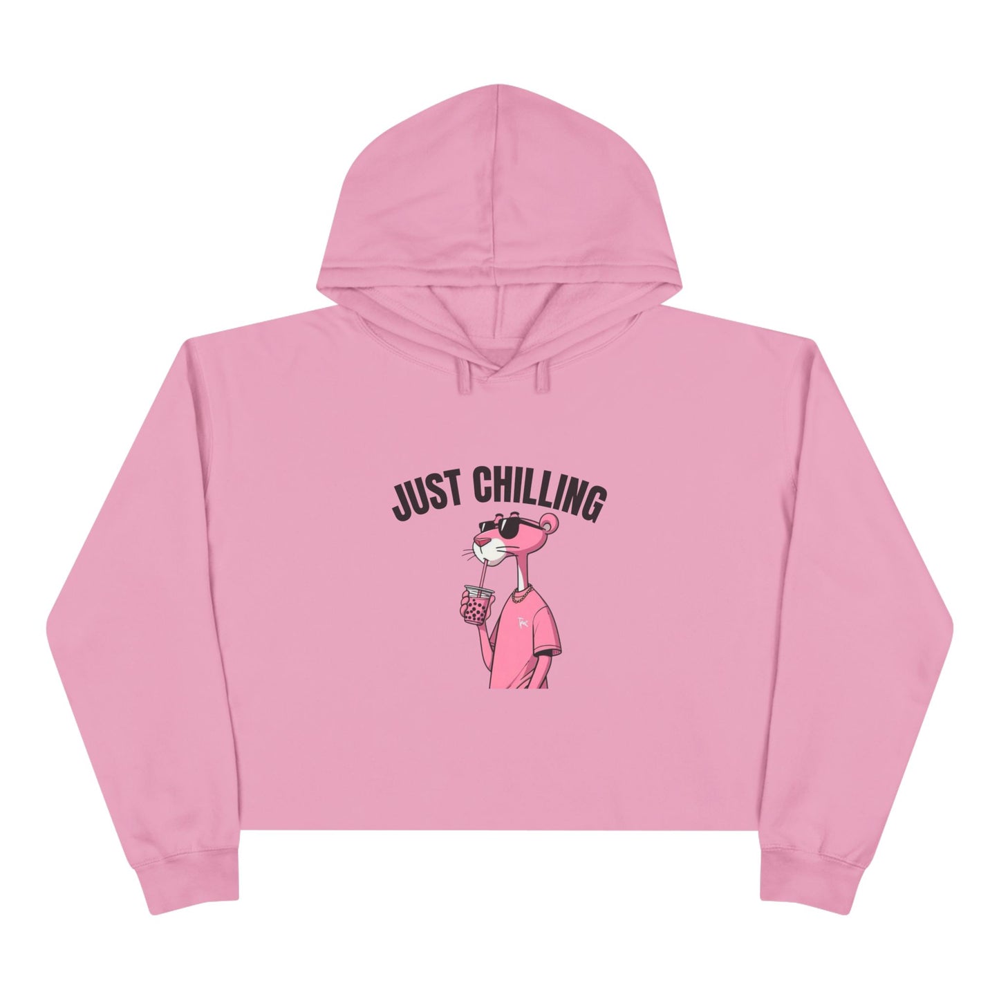 Just Chilling Crop Hoodie - Casual Comfort for Laid-Back Days