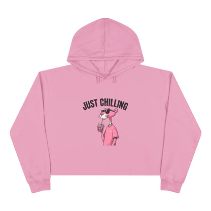 Just Chilling Crop Hoodie - Casual Comfort for Laid-Back Days