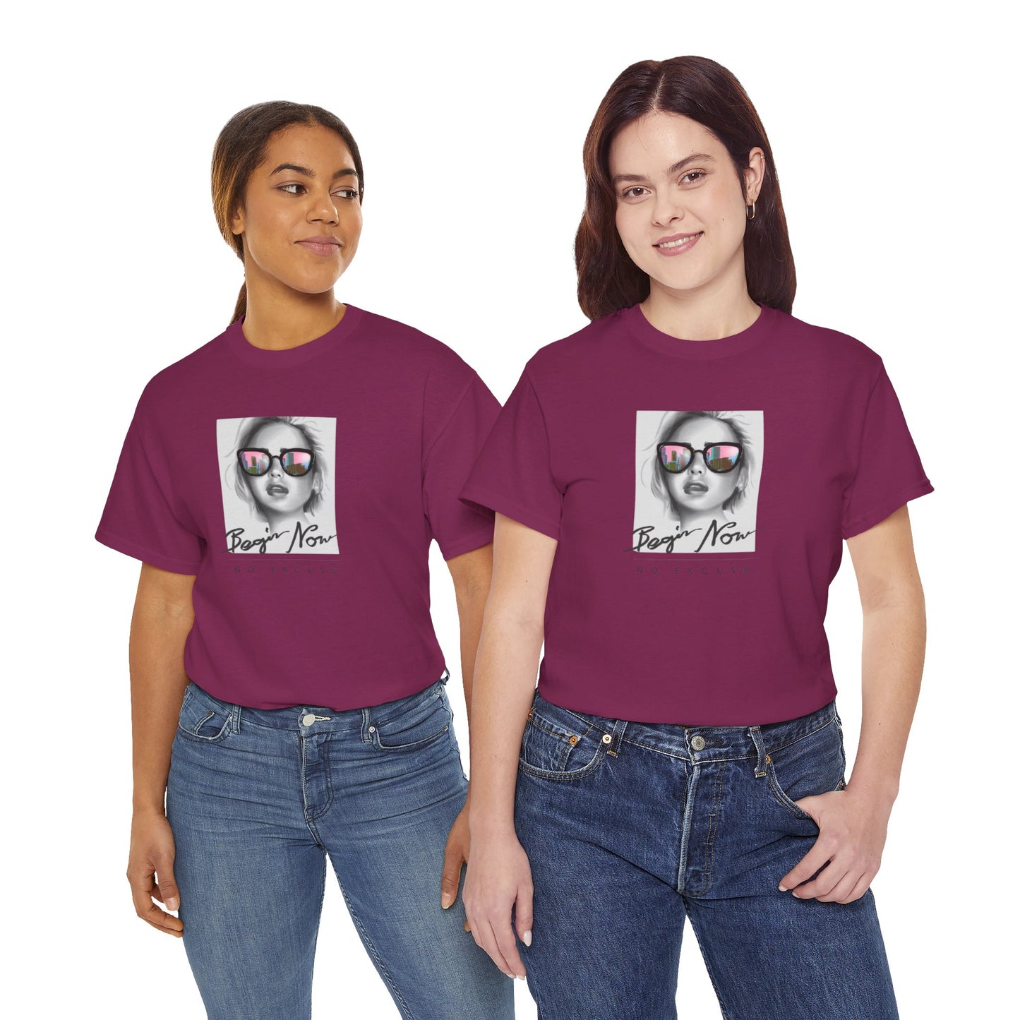 Bojan Now Unisex Heavy Cotton Tee - No Excuse Graphic Tee