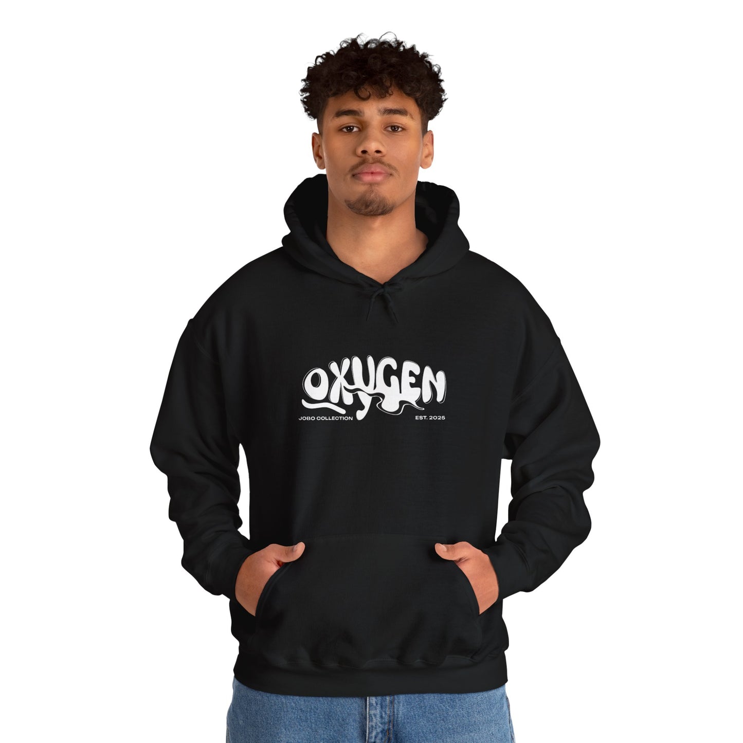 Unisex Heavy Blend™ Hooded Sweatshirt with Minimalist Snake Design
