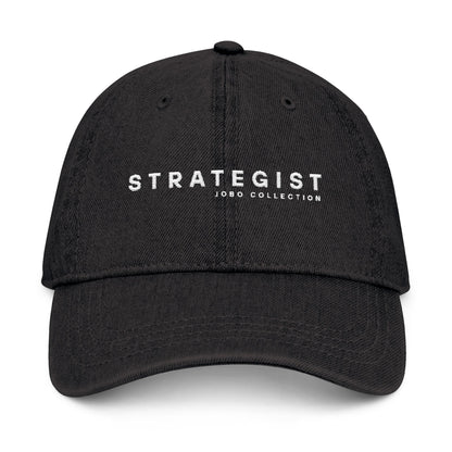 Strategist Embroidered Denim Hat - Casual Style for Trendsetters.