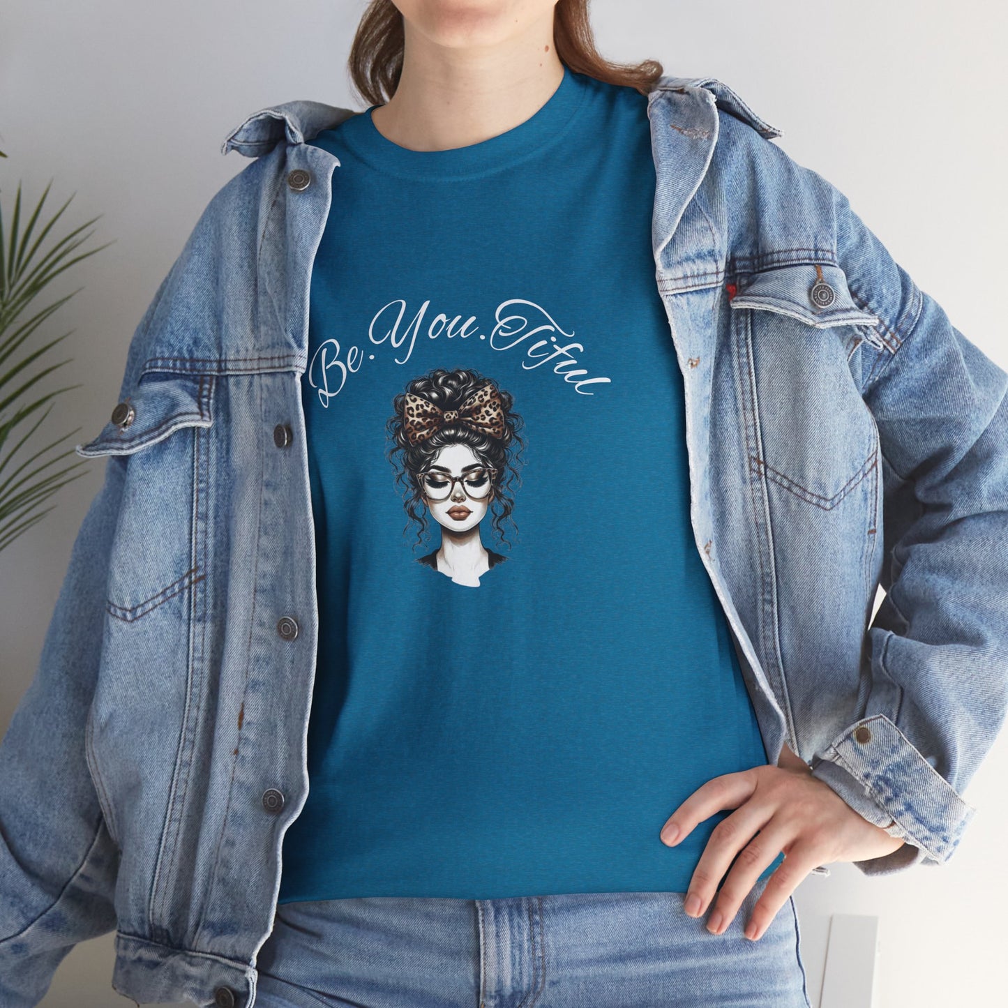 Be You Tiful Unisex Heavy Cotton Tee - Inspirational Graphic Tee for Self-Expression