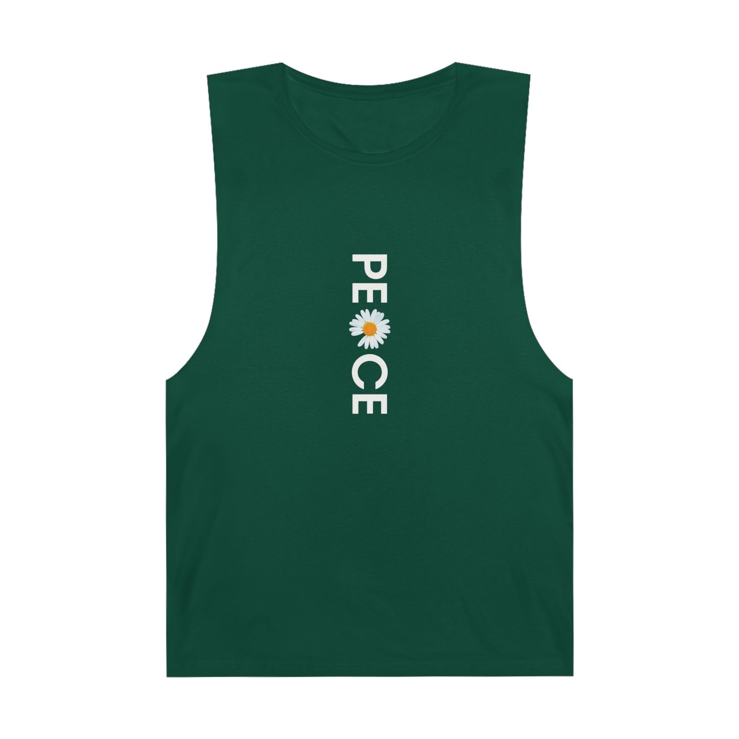 Peace Daisy Unisex Tank Top - Bohemian Style Summer Wear.