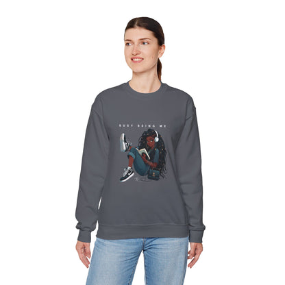 Busy Being Me Crewneck Sweatshirt – Cozy Unisex Pullover for Effortless Style