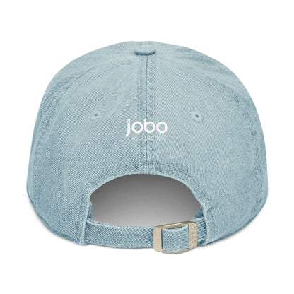 Self-Discovery Denim Hat – Embroidered Cap for Trendy Fashion Lovers.