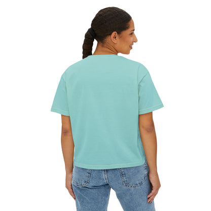 Women's Boxy Tee - "Busy Being Me" - Relaxed Graphic Tee for Everyday Comfort