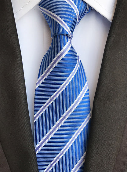 Silk tie luxurious striped Plaid tie